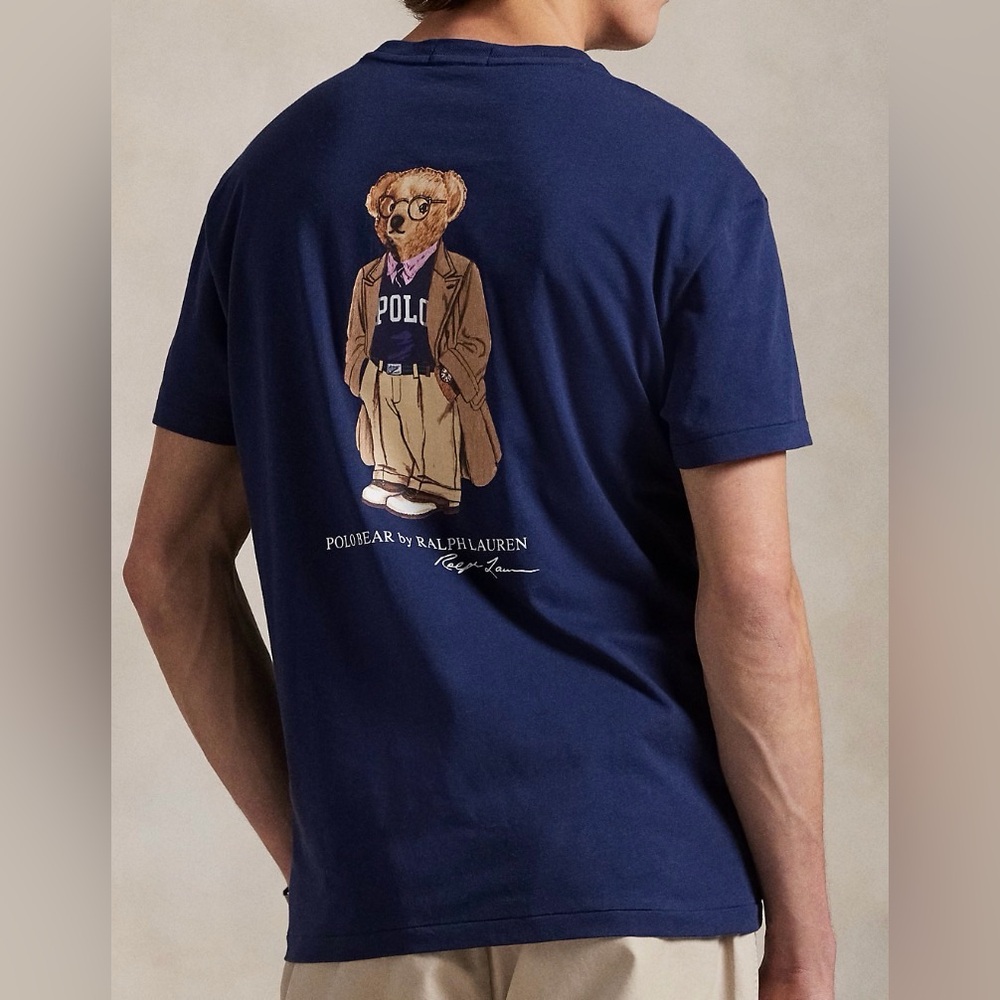 Polo by Ralph Lauren Blue Bear Graphic Tee